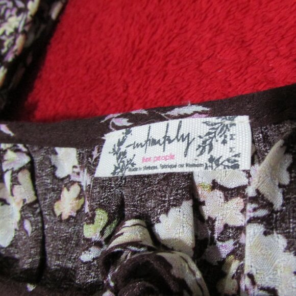 Free People Bodysuit Intimately Brown Floral - Picture 7 of 10
